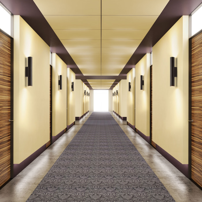 Forlight Meds - Aplique de Pared Interior 2xGU10 de Metal Minimalista Cilíndrico. Color Negro