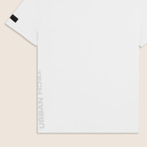 T-shirt Cotone Elasticizzato con Stampa Urban Tech