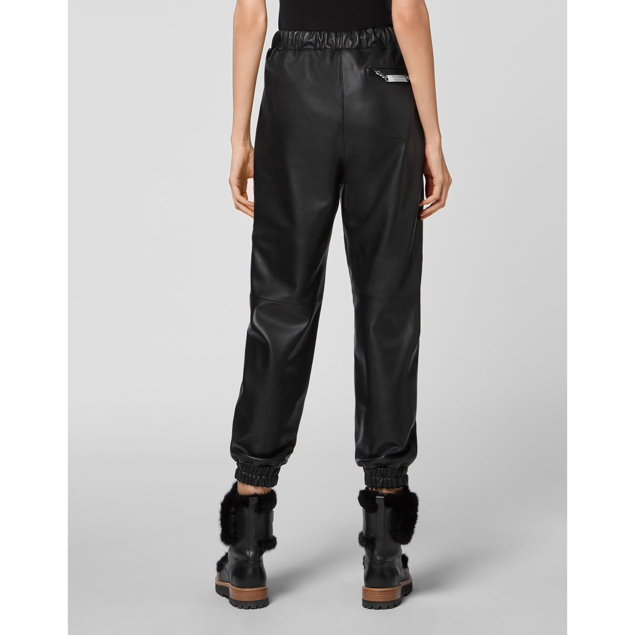 PHILIPP PLEIN Pantalones jogger de cuero