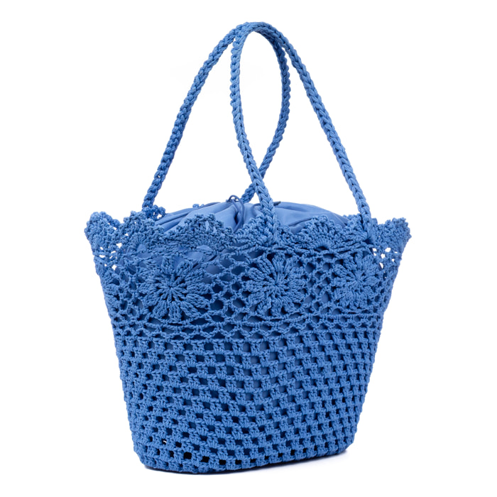 Zerba borsa a spalla donna. Realizzata in cotone.