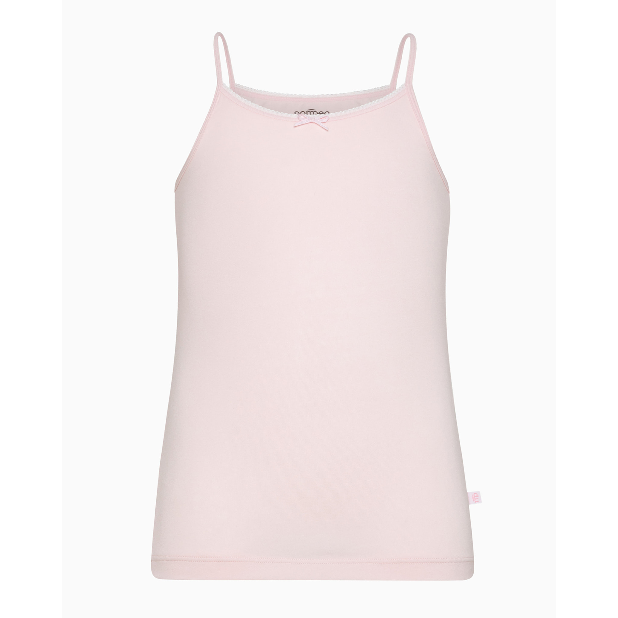 Canotta girocollo a spalla stretta bimba in cotone organico