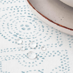 Nappe anti-taches BROKLIN BLEU - en 100 % coton