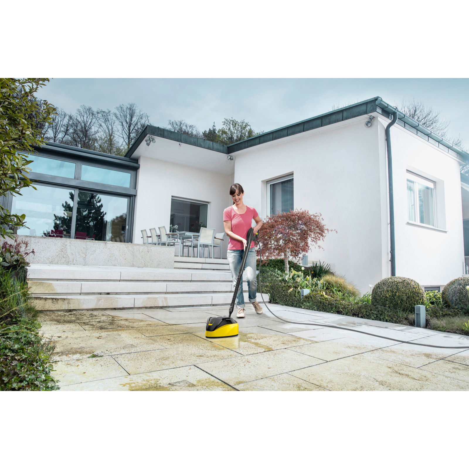 Nettoyeur haute pression Karcher K7 Premium Power Flex Home - 180 bars - 600L/h - enrouleur et brosse terrasse