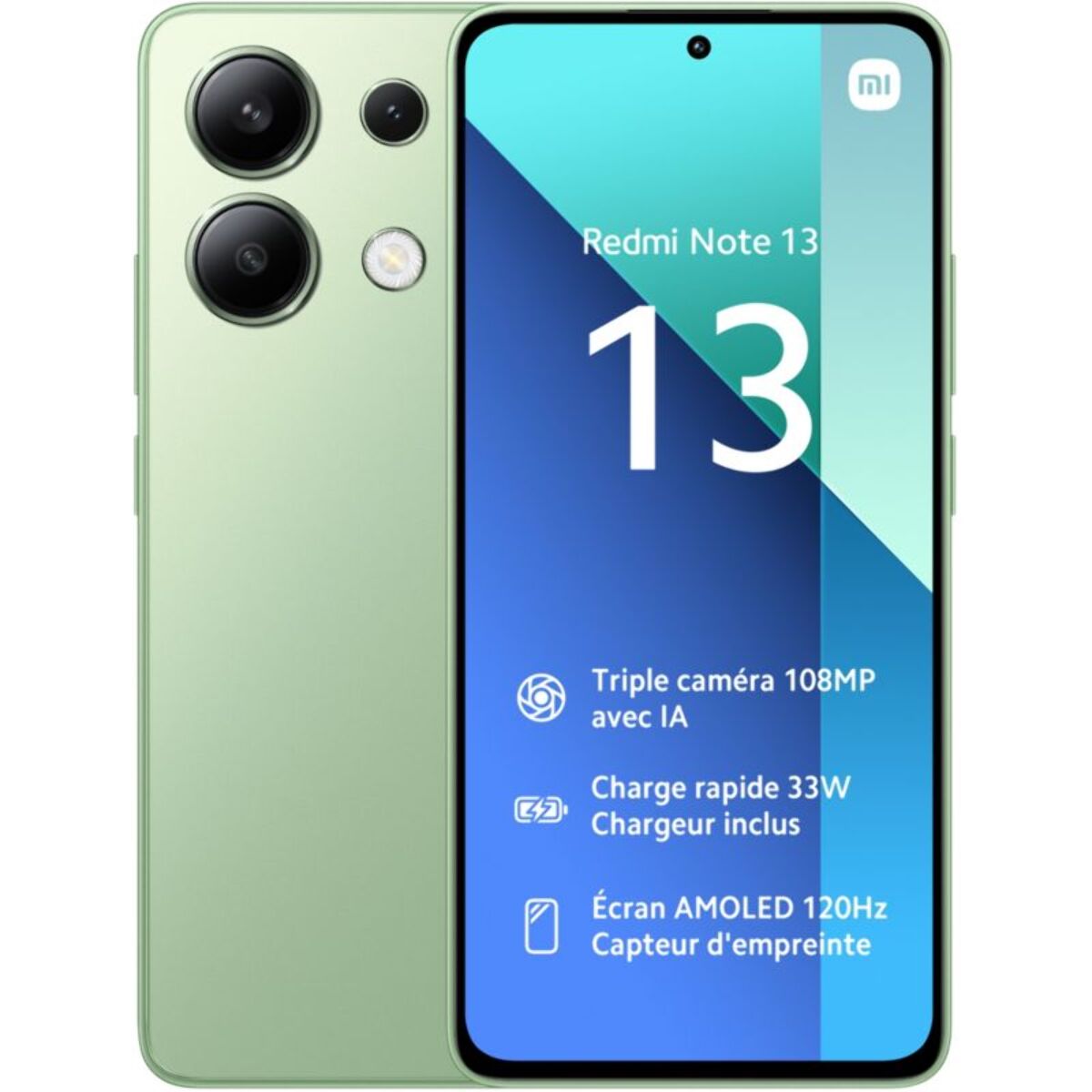 Smartphone XIAOMI Redmi Note 13 256Go Vert 4G