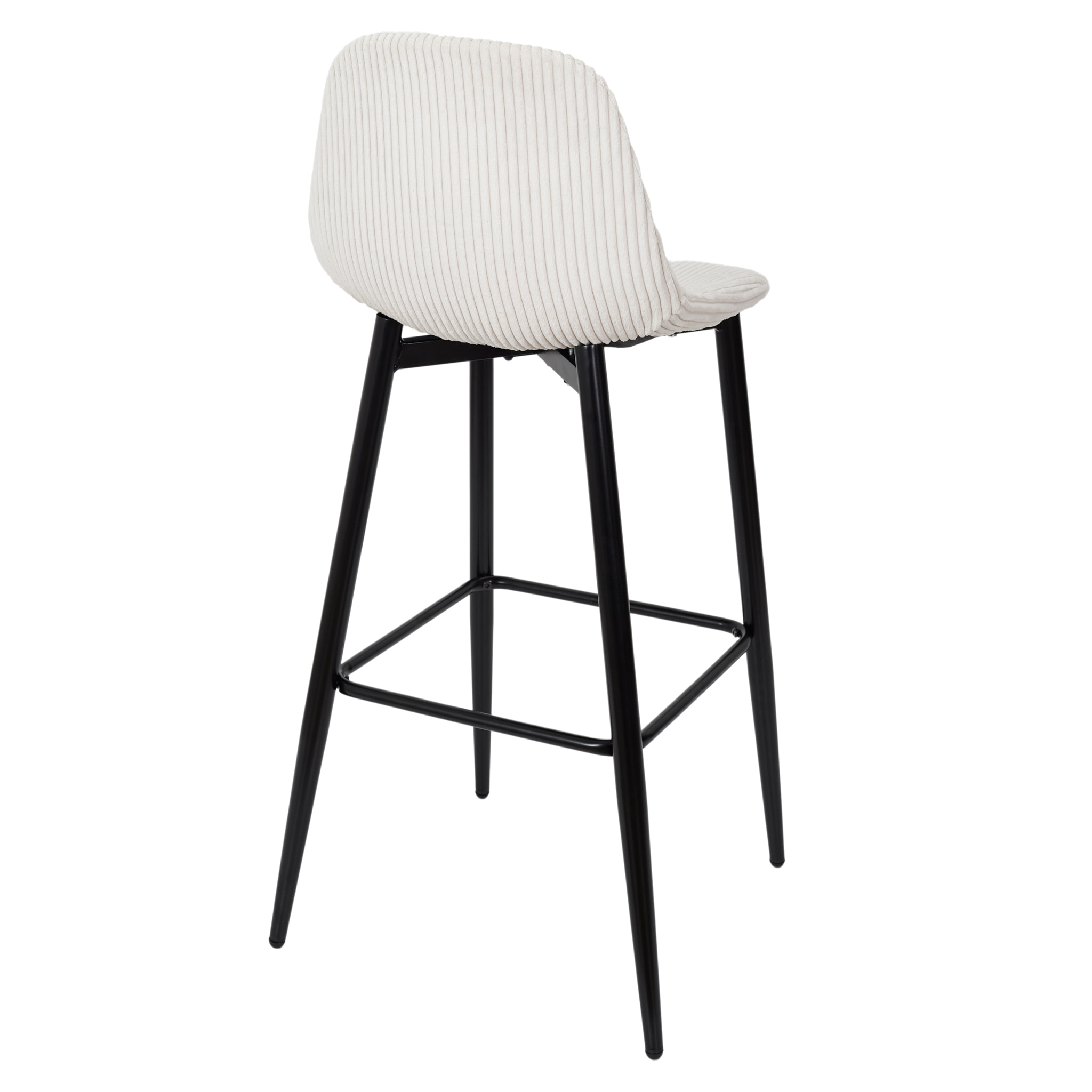 Chaise De Bar Cotele Scott Beige - Lot de 2