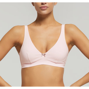 Reggiseno ferretto cotone con fiocco
