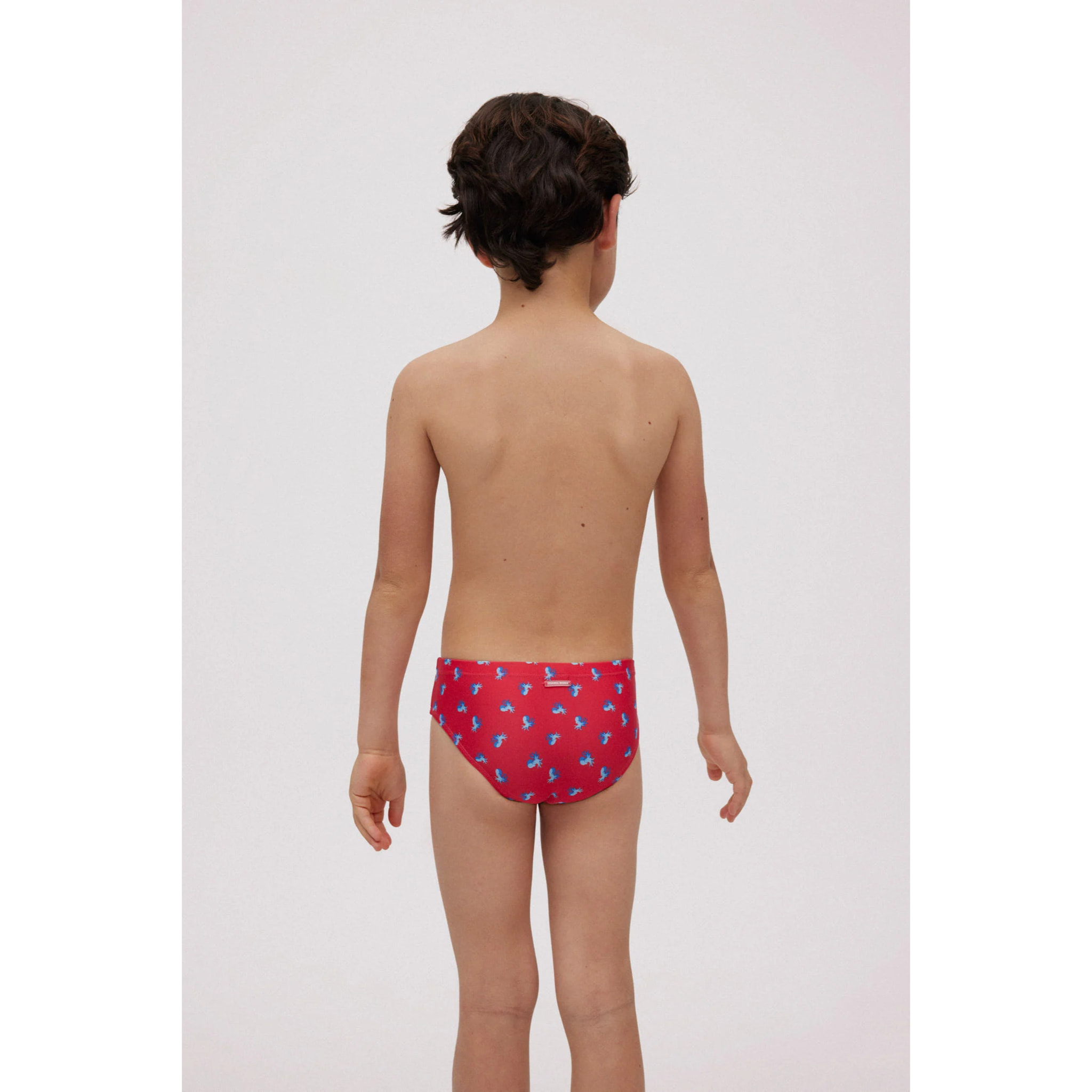 Slip da bagno da bambino con stampa di polipi