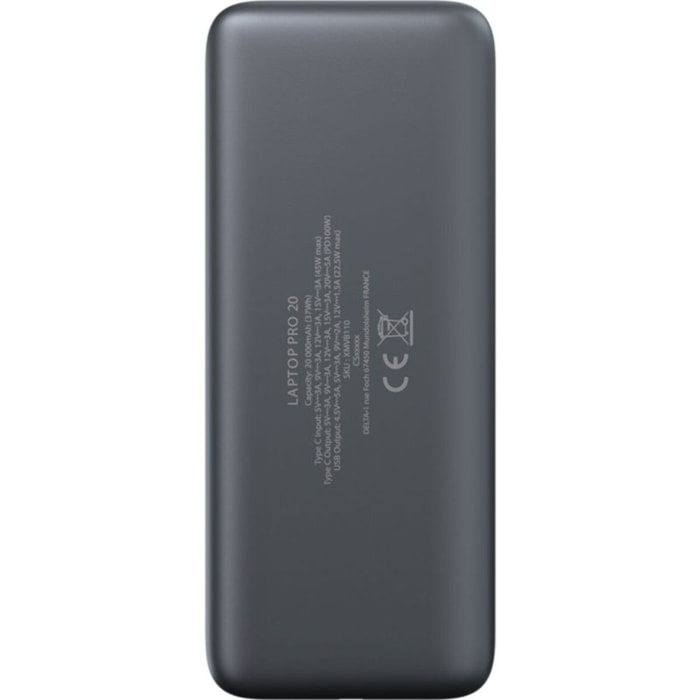 Batterie externe XMOOVE 20 000 mAh 100W PowerDelivery