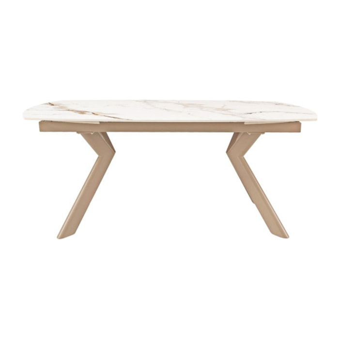 Table extensible ovale 180 à 260 cm en céramique - SYDNEY