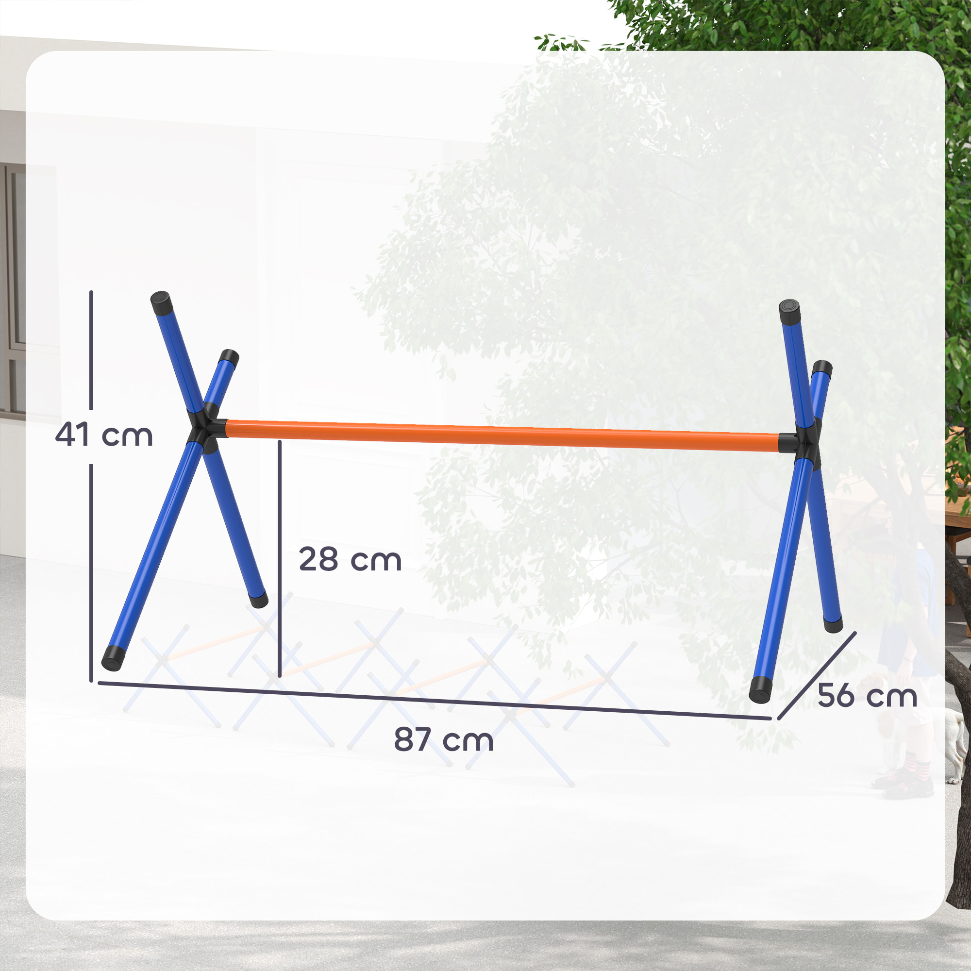 Kit d'agilité chien hauteur réglable sac transport inclus