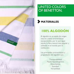 hamman- fouta  azul/amarillo  benetton