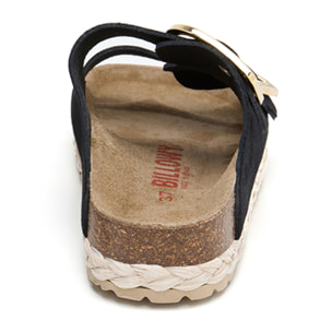 SANDALO CON ZEPPA BILLOWY NERO