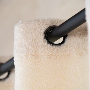 Rideau montagne  - Effet mouton - Ecru