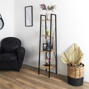 Etagere Bois Et Metal 148x34x32
