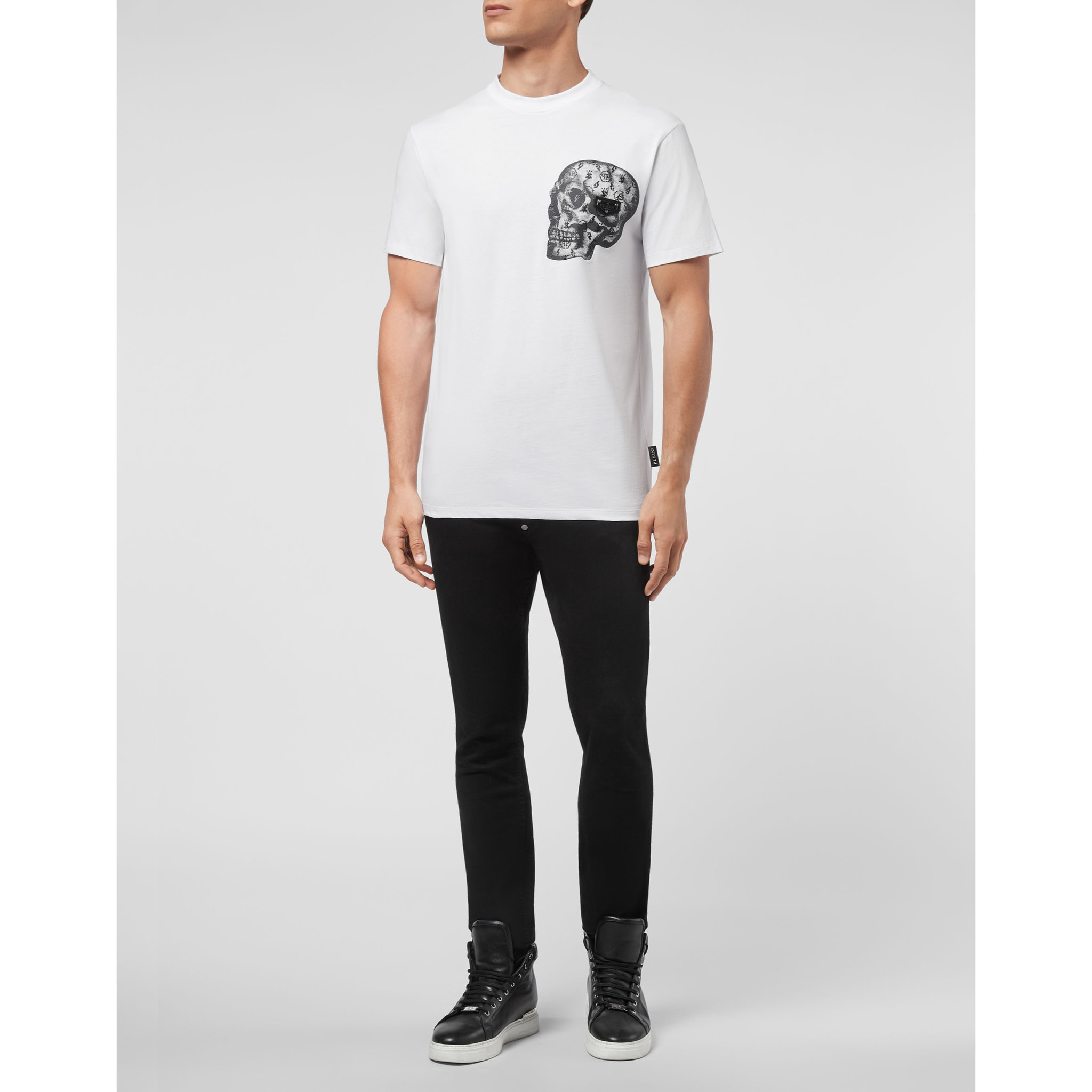 PHILIPP PLEIN Camiseta Cuello Redondo SKULL