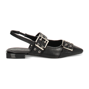 Ballerine slingback donna nere