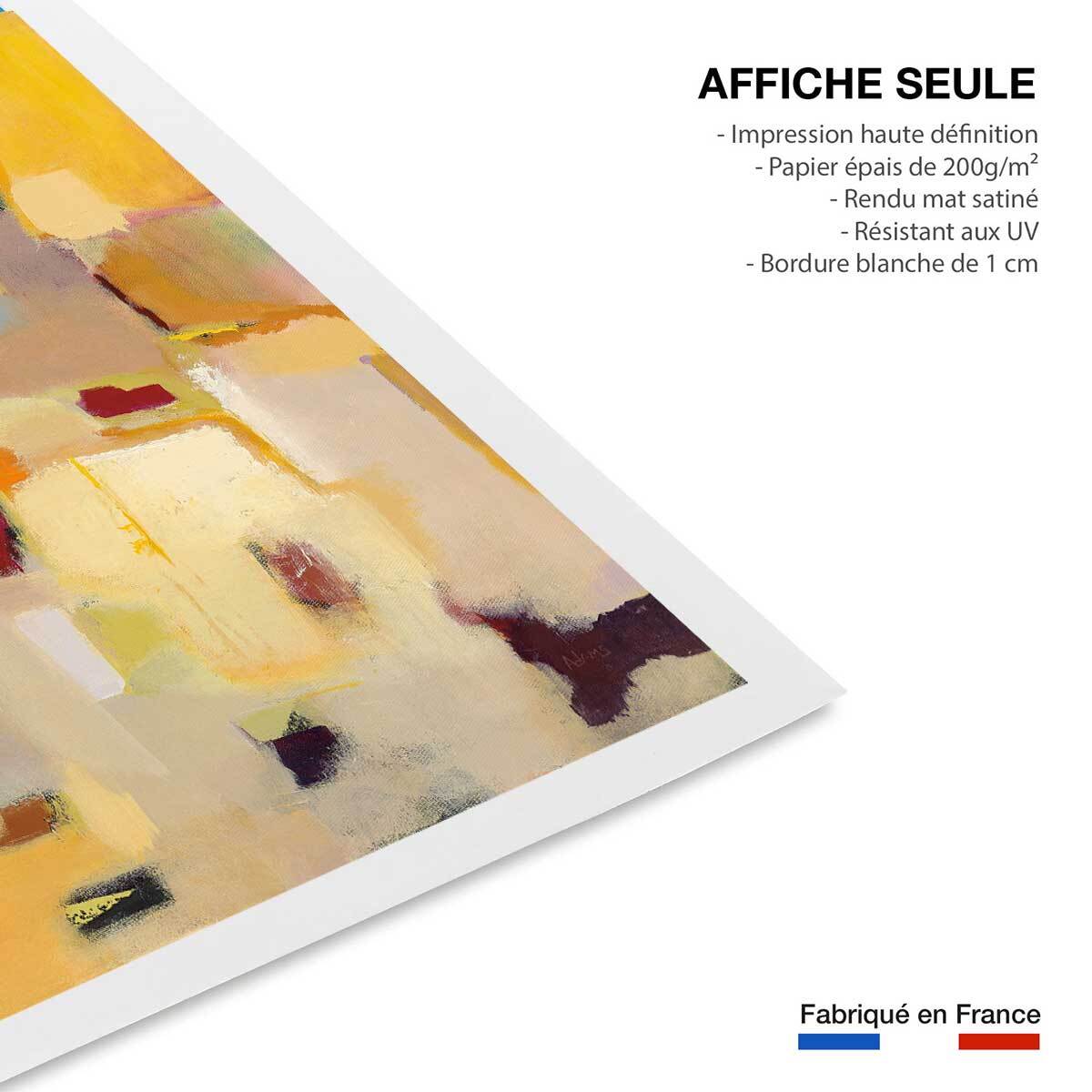 Poster casa ocre Affiche seule