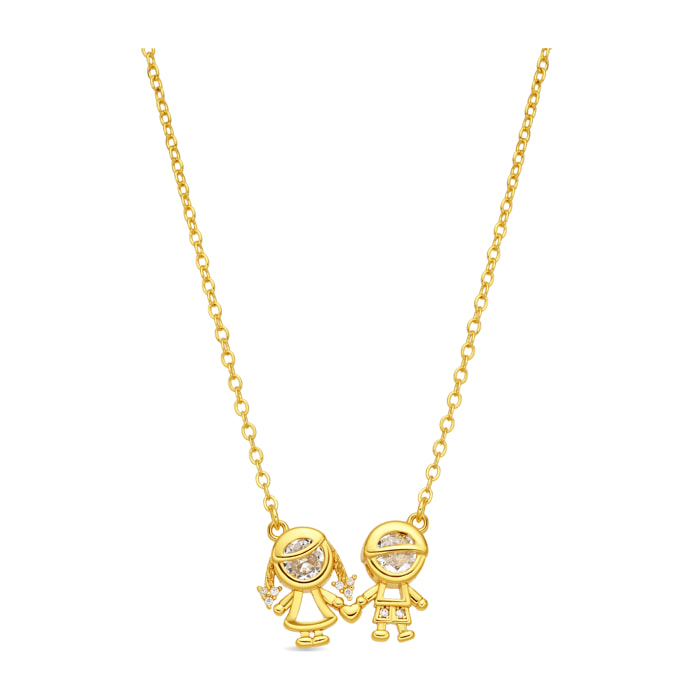 Collar Children acabado oro amarillo 18k
