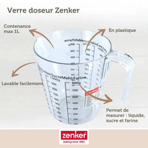 Set de 54 ustensiles de pâtisserie moules à gâteaux bols à mixer spatule pâtisserie et verre mesureur Zenker Smart Pastry
