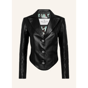 PHILIPP PLEIN Leather Blazer FLAME
