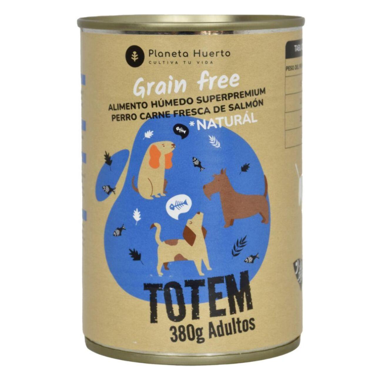 PLANETA HUERTO | Comida Húmeda Grain Free para Perro Salmón 380g – Superpremium Sin Cereales – Con Salmón y Arenques Frescos