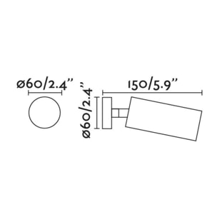 STAN Lámpara proyector oro satinado