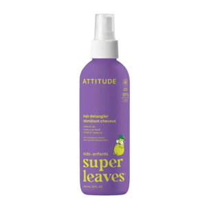 Super Leaves kids Desenredante capilar para niños Vainilla y pera Attitude 240 ml