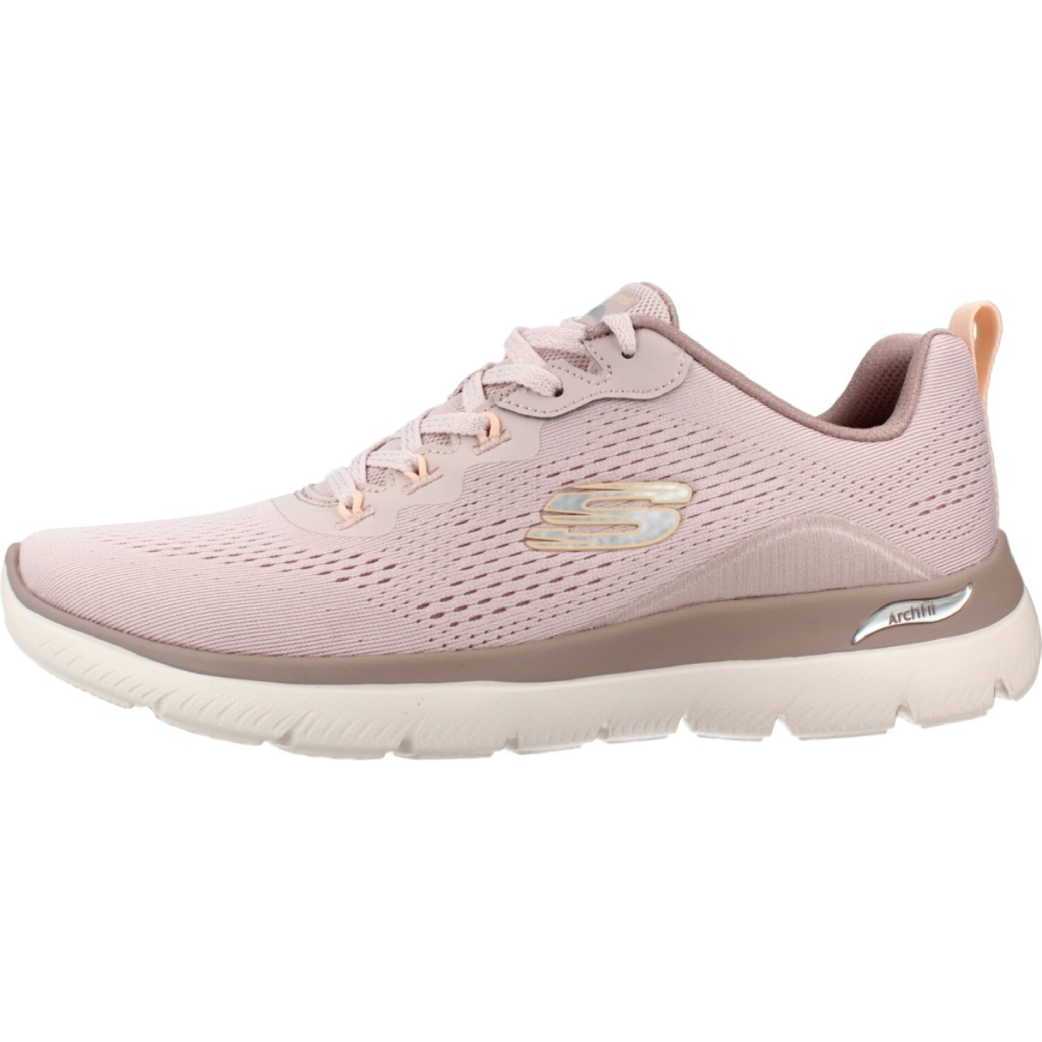 Sneakers De  Mujer 150754s Arch Fit Summits Daily Flow Rosa
