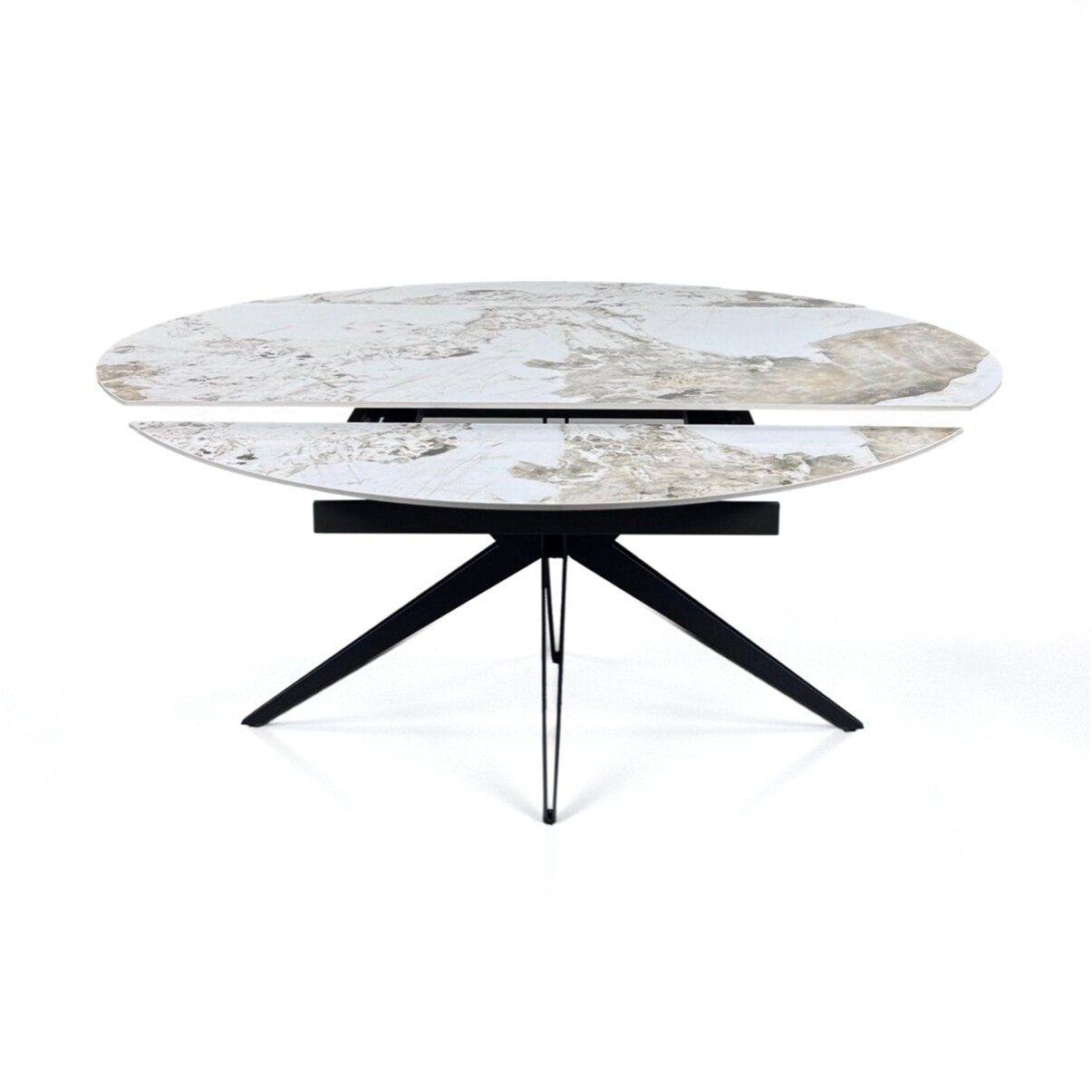 Tomasucci Table extensible rectangulaire/ronde FACT ONICE MARBRE - GRIS