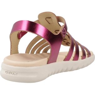 Sandalias Niña de la marca GEOX  modelo J S. SOLEIMA G.B - METAL.LEA ROSA