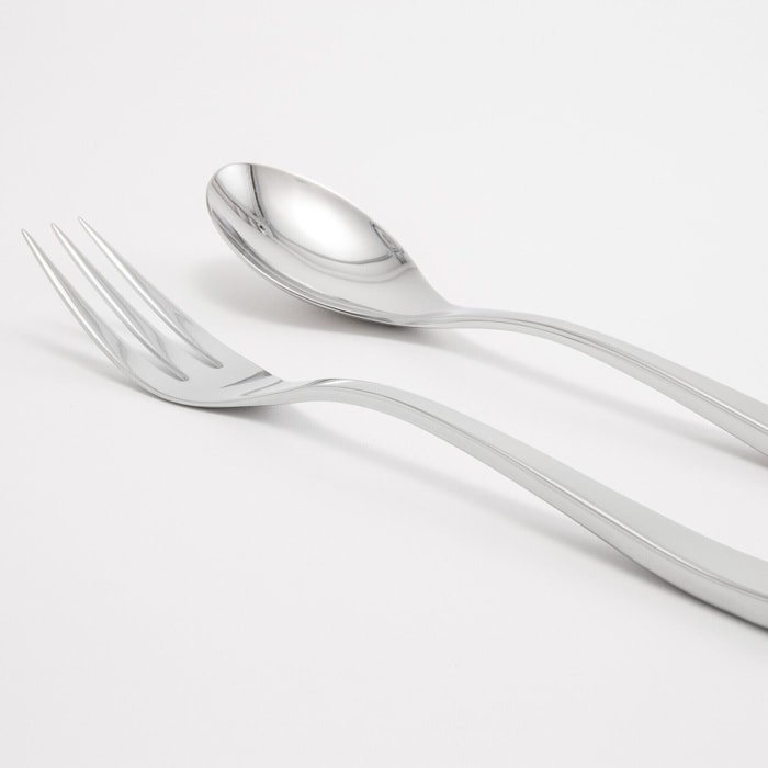 Couzon - Servizio da 2 pezzi Square - inox finitura a specchio - L delle posate : 25,3 cm