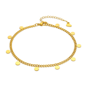 Tobillera Netla acabado oro amarillo 18k