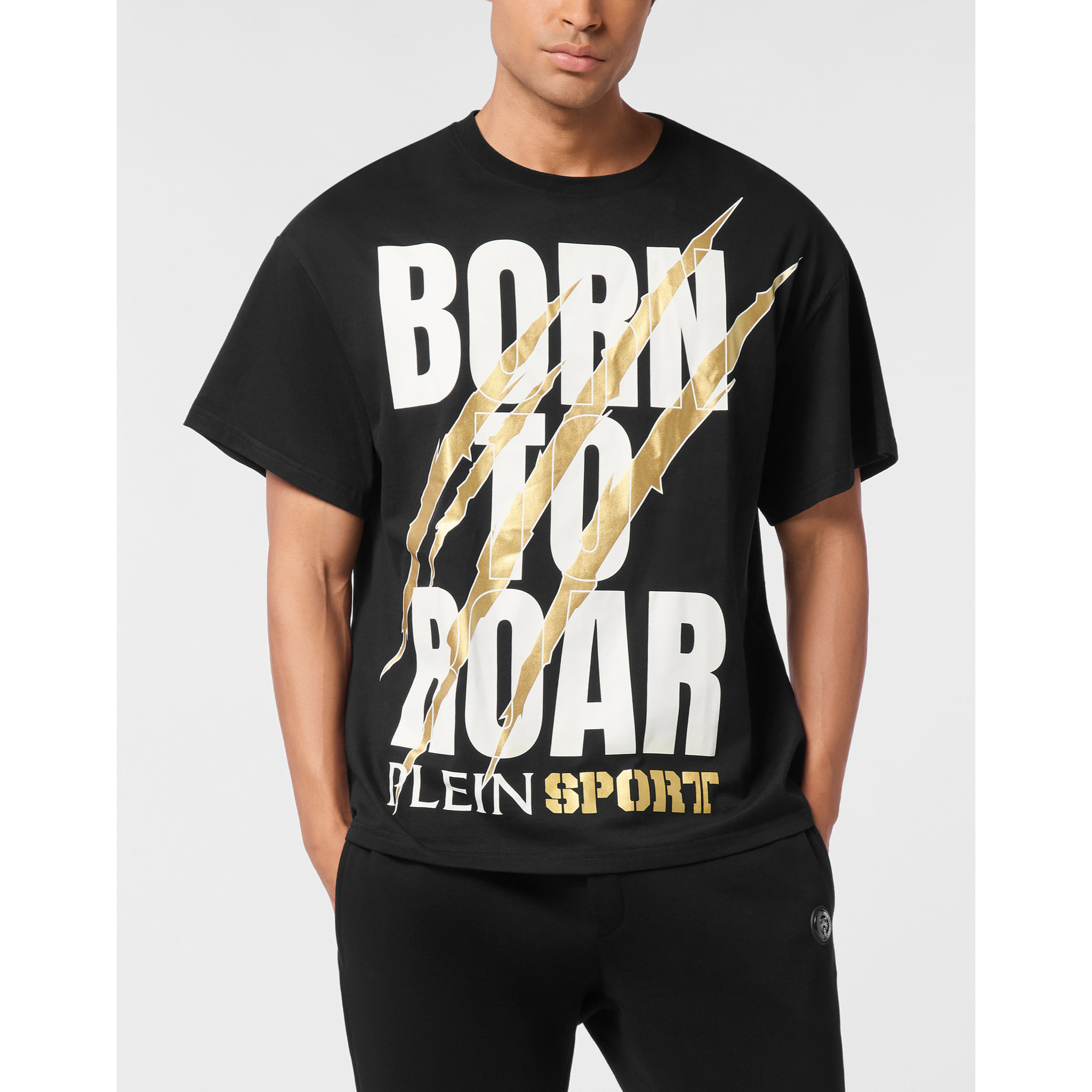 PLEIN SPORT T-shirt girocollo a maniche corte SCRATCH