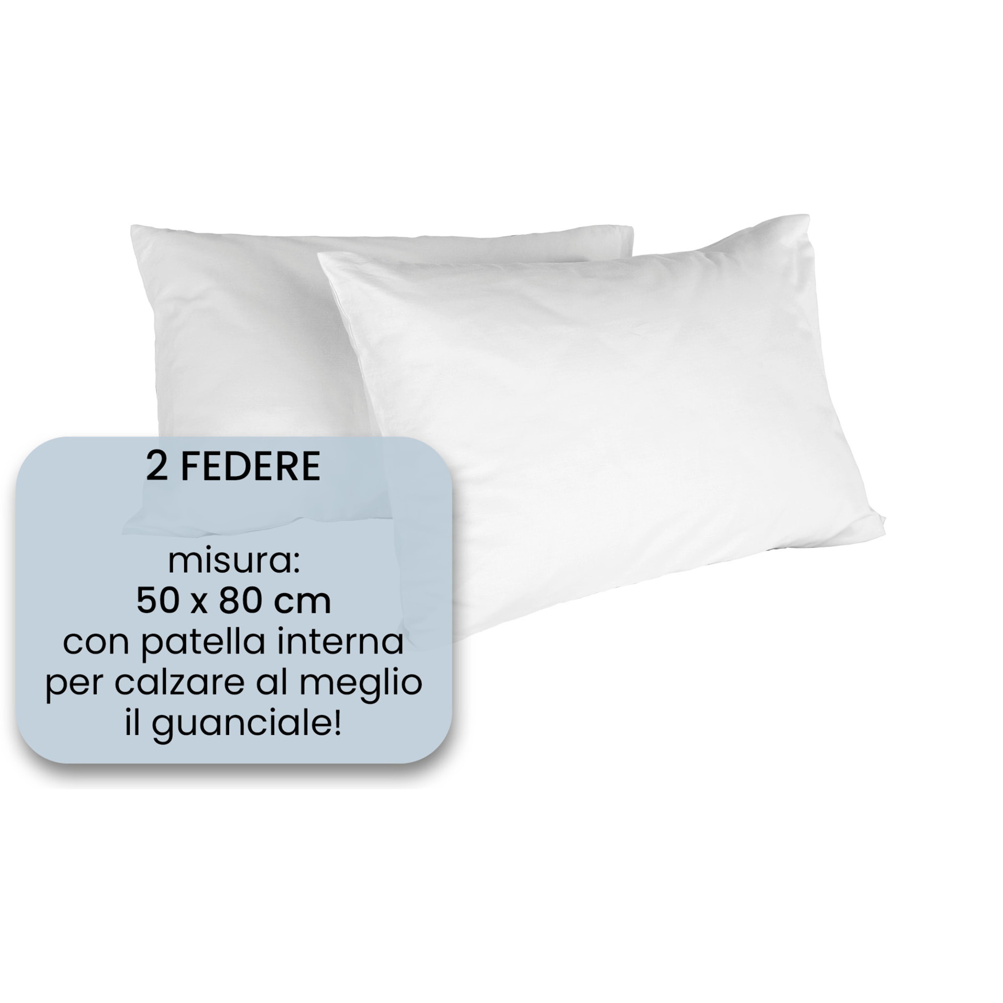 COPPIA FEDERE MAX COLOR, 100% Cotone, Made in Italy - BIANCO