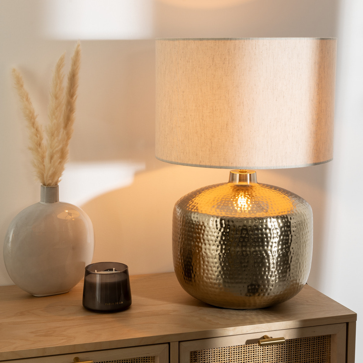 Lampe "Kais" - métal - H52 cm