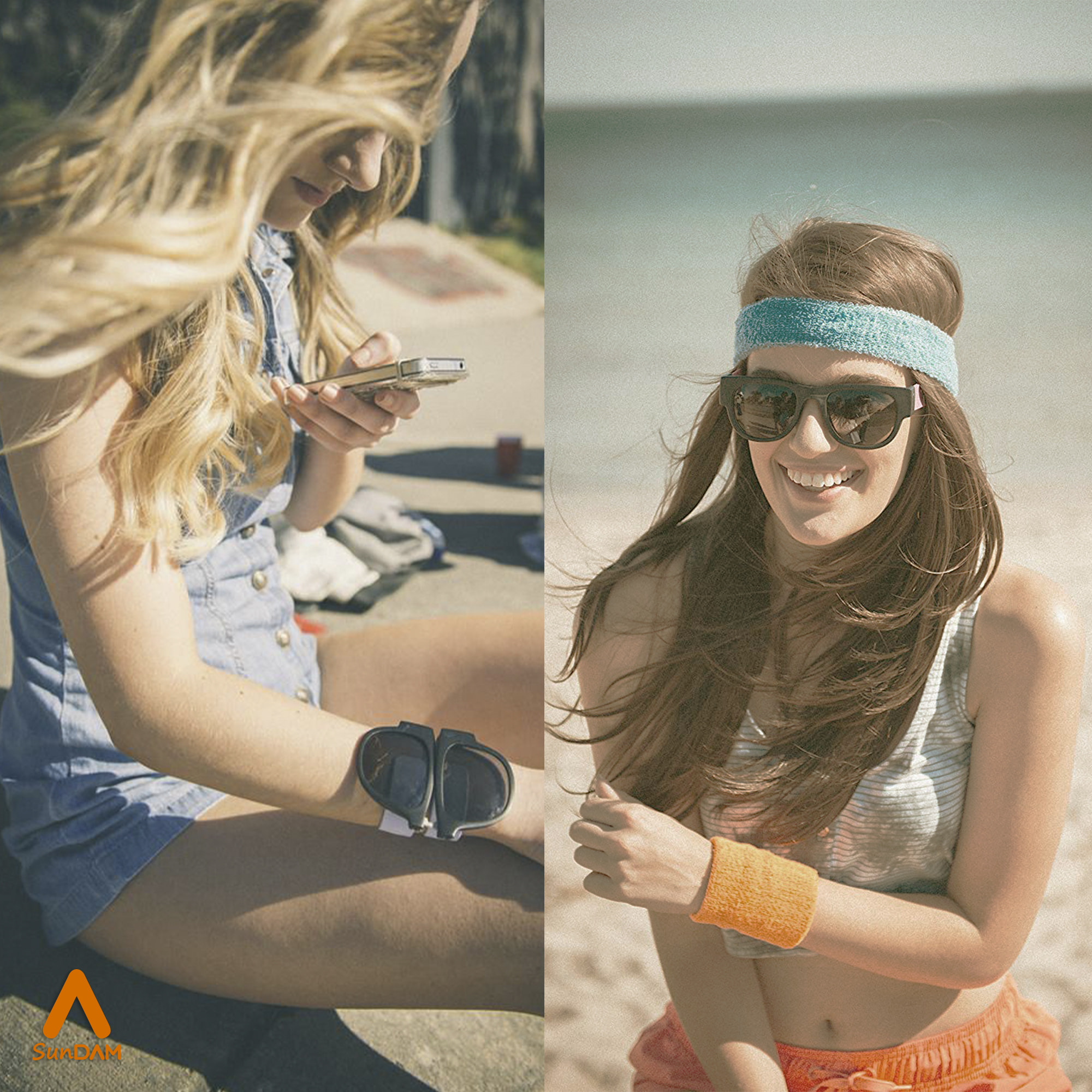 Occhiali da sole polarizzati effetto specchio, pieghevoli e arrotolabili UV400