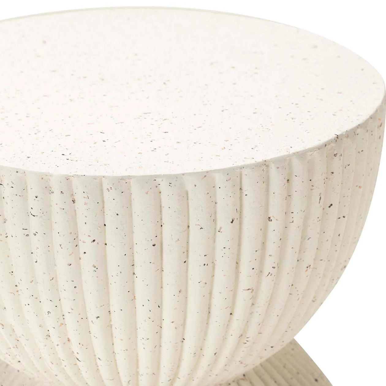 Mesa Auxiliar Taburete Blanco Sedit 38x38x46 Cm