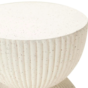 Mesa Auxiliar Taburete Blanco Sedit 38x38x46 Cm