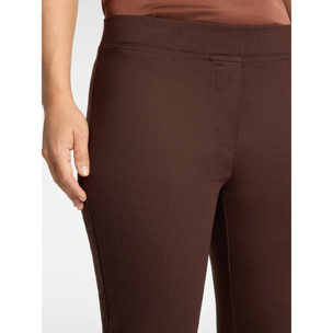 Elena Mirò - Pantaloni slim misto viscosa - Marrone