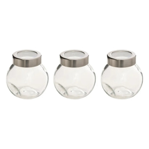 Lot de 3 bocaux à épices Miro 200ml en verre