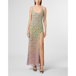 PHILIPP PLEIN Long Dress Multicolor Waves