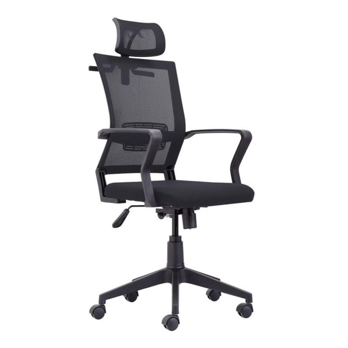 Silla de oficina Winner Negro