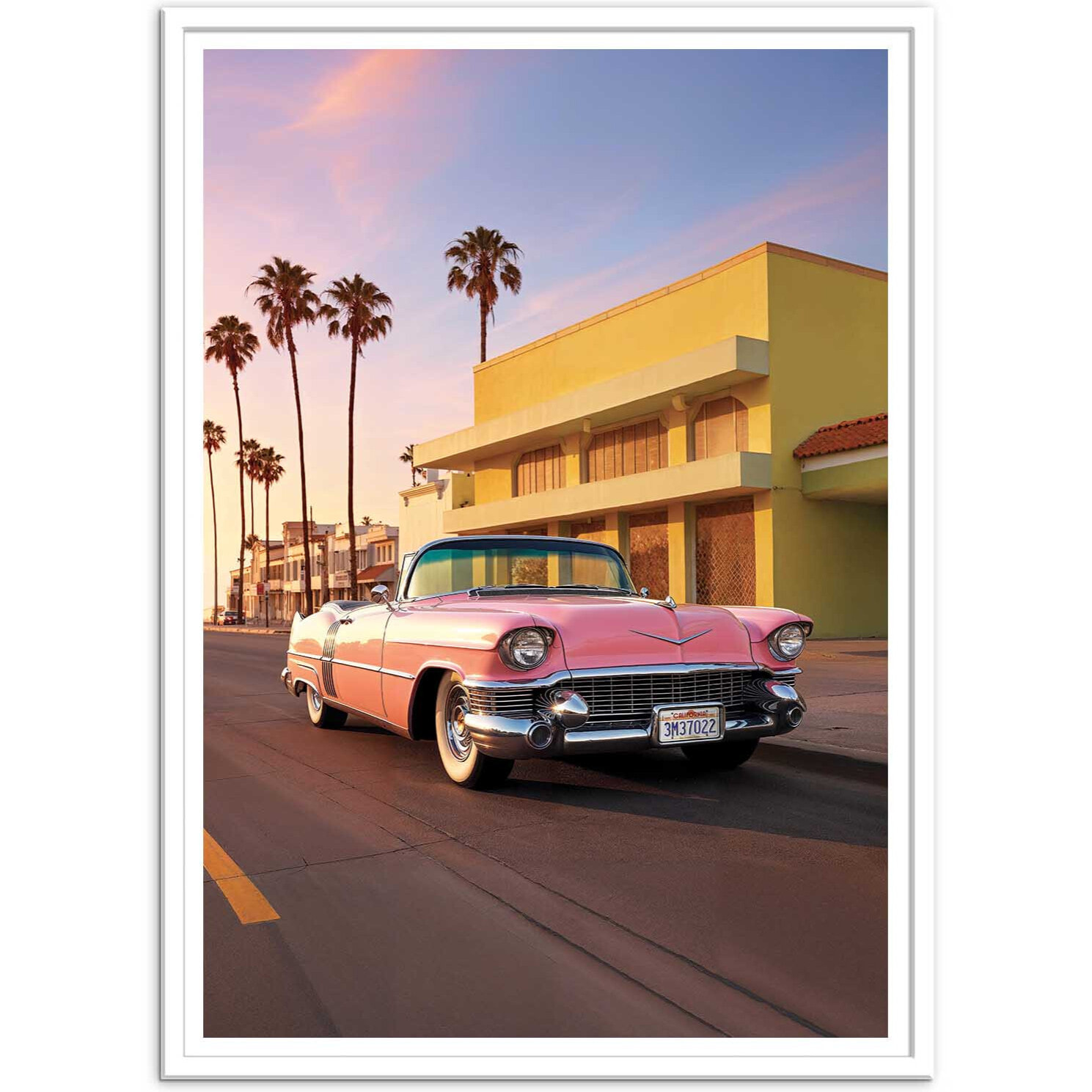 Affiche - California Pink Cadillac - Philippe Hugonnard