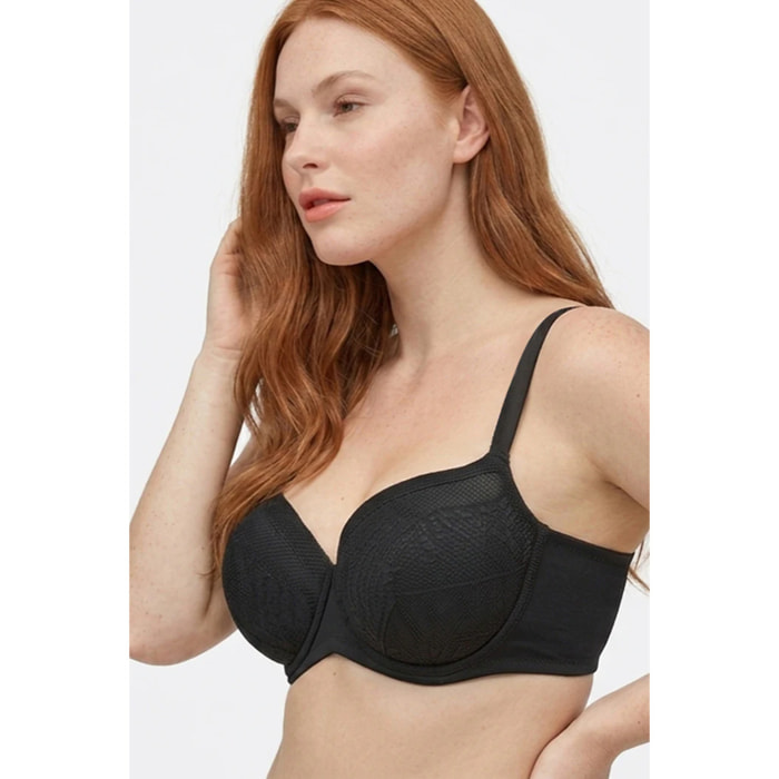 Reggiseno con ferretto con imbottitura Nero