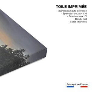 Tableau matin enneigé Toile imprimée