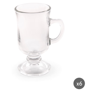 Set de 6 Mugs Excelsa – Iris, Verre Transparent
