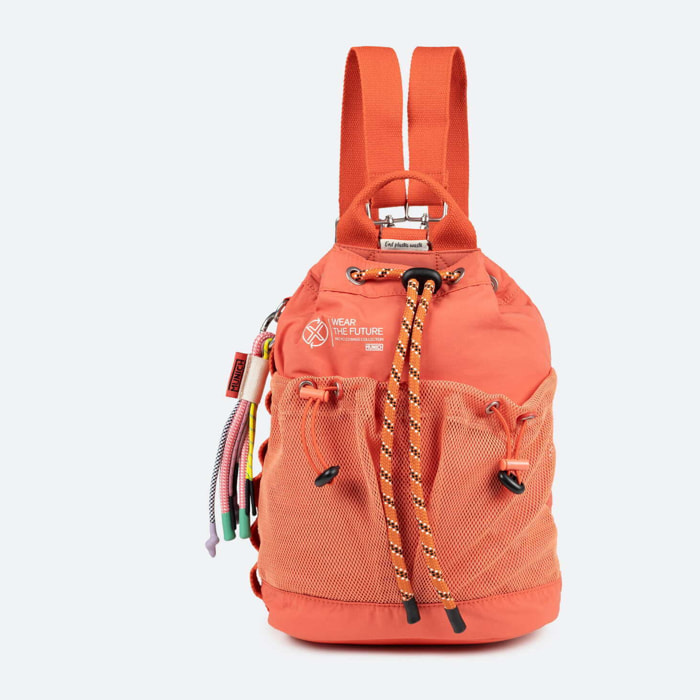BOLSO DEEP RECYCLED DRAWSTRING BACKPACK C/CORAL