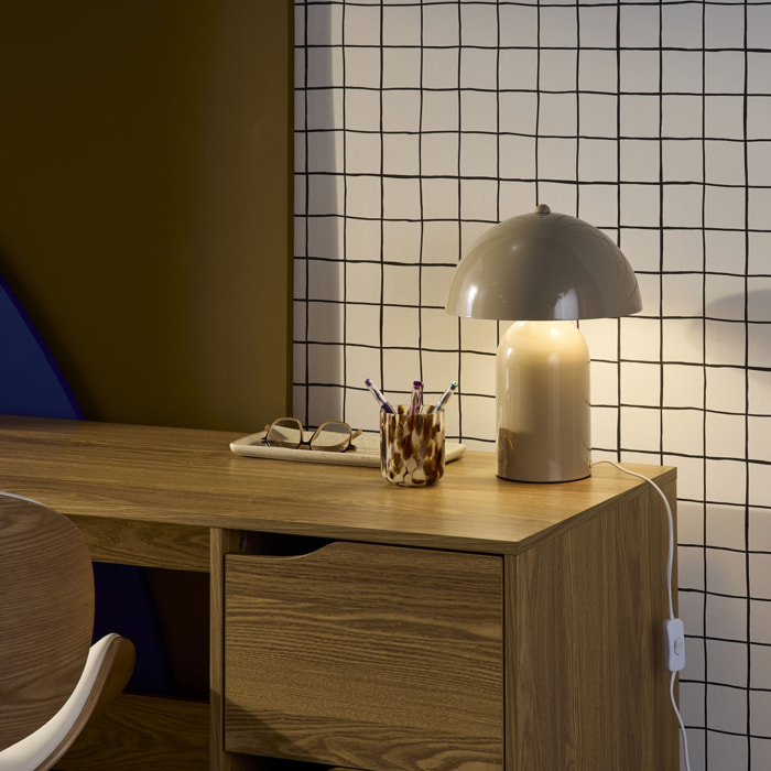 Lampe de table intérieur métal beige Ø 25cm Marco