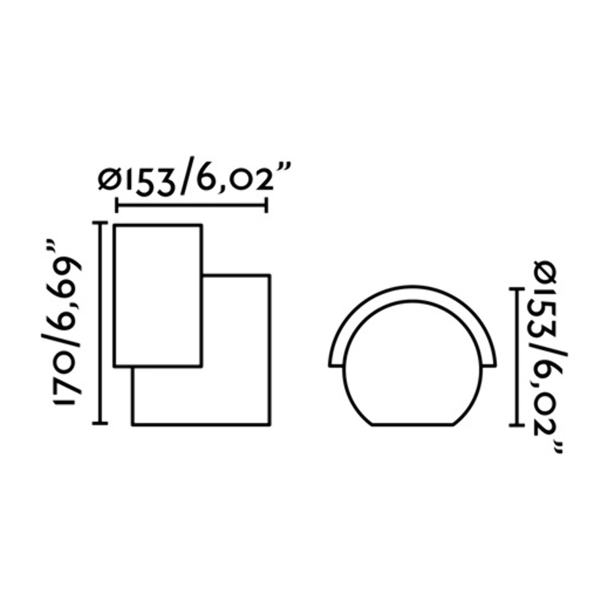 NOBORU LED Projecteur/lèche-mur gris foncé