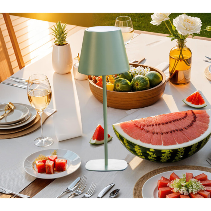 Lampe à poser 4 en 1 - Vert amande - NAOUSSA